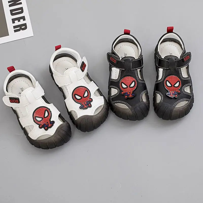 Spiderman geïnspireerde open sandalen