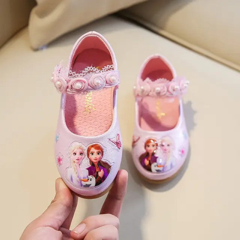 Prinses Elsa Anna Parelmoer Latex Schoenen