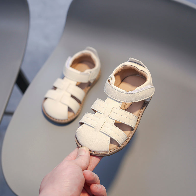 Retro-stijl antislip sandalen voor kinderen met uitgesneden randen
