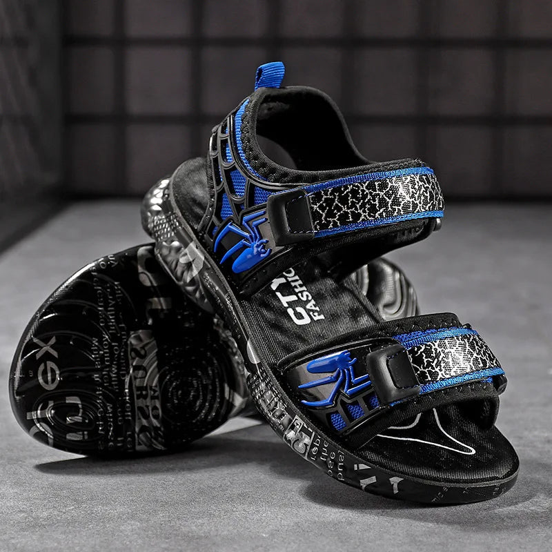 Spiderman Patterned Hook And Loop Sandal