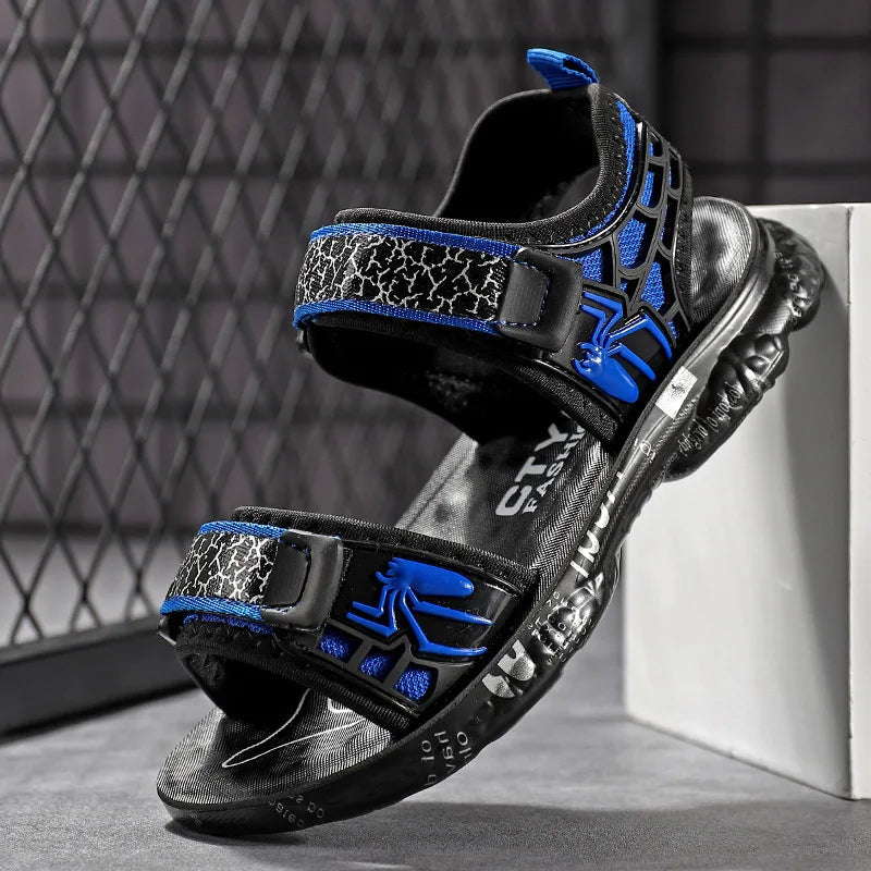 Spiderman Patterned Hook And Loop Sandal