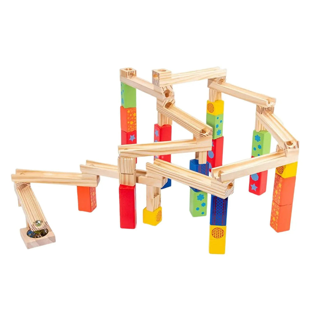 BuildBrilliant - Holz-Marmelbahn
