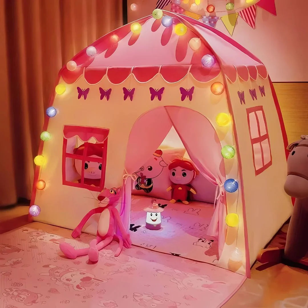 DreamyDome – Kinder Faltbares Spielzelt Haus 1+