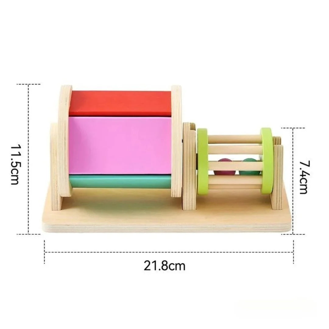 DrumBuddy – Holz-Rolltrommel & Rasselspielzeug für Babys