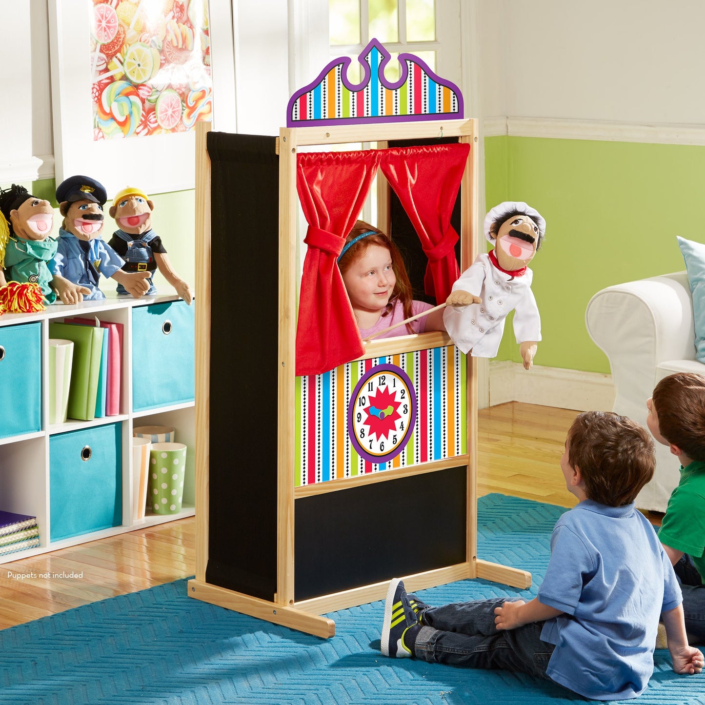 Houten luxe poppentheater
