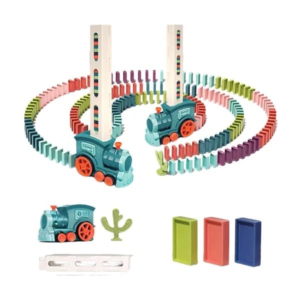 DominoExpress - Domino-Zug - Automatisches Bauklötzchen-Set