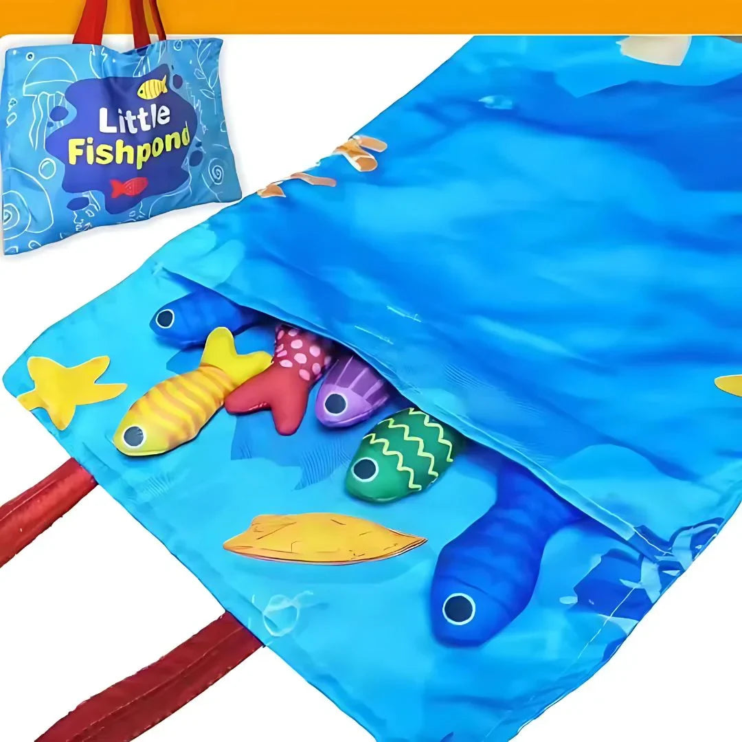 FishyCatch Pond – Stoff Magnetisches Angel- & Sortierspiel für Kleinkinder ab 1 Jahr
