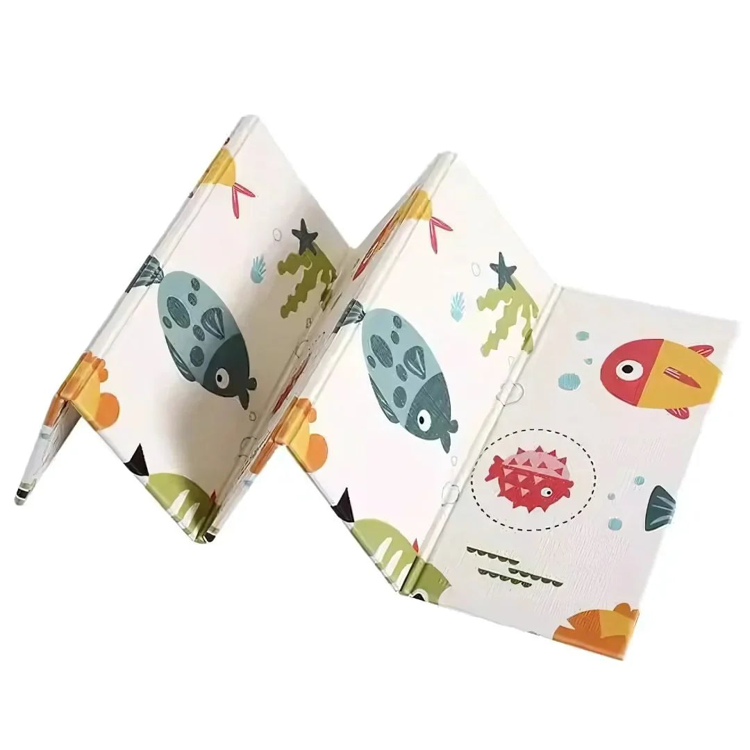 FoldaPlay – Faltbare Spielmatte für Babys mit Lustigen Motiven