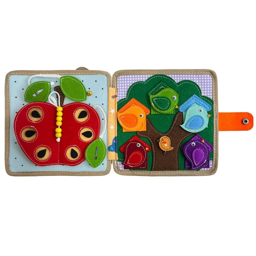 FuzzyPages – Filz Quiet Activity Book für Kinder ab 3 Jahren