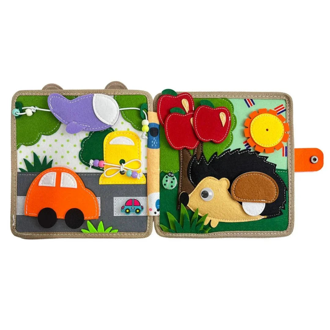 FuzzyPages – Filz Quiet Activity Book für Kinder ab 3 Jahren