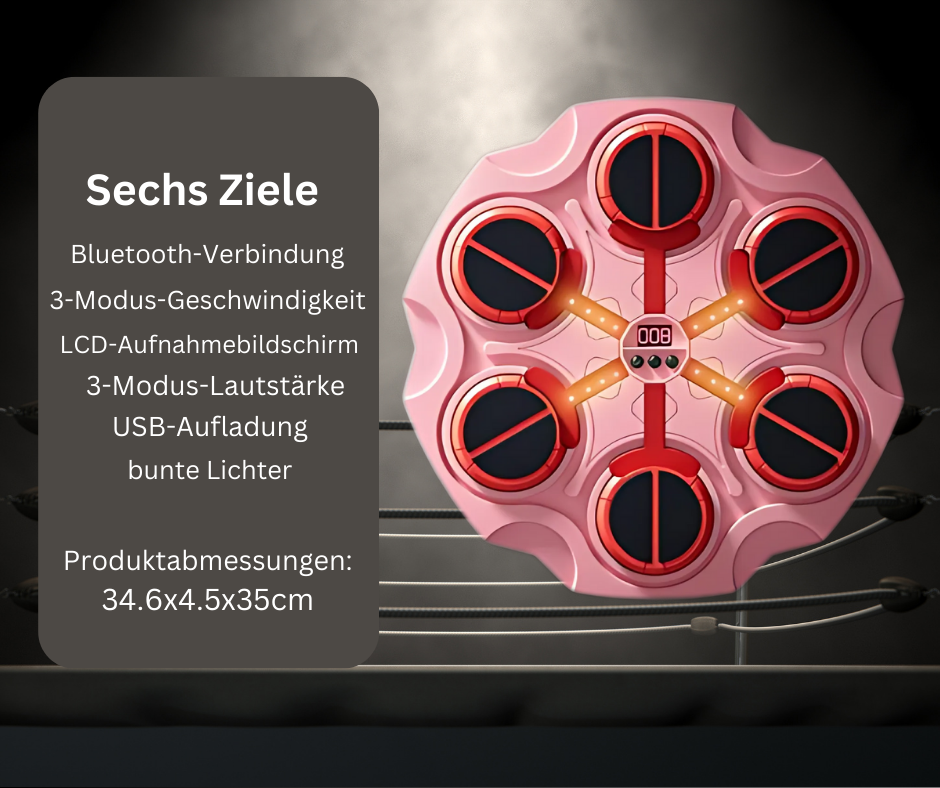 BeatBoxer - Montierte Musikboxmaschine mit Handschuhen
