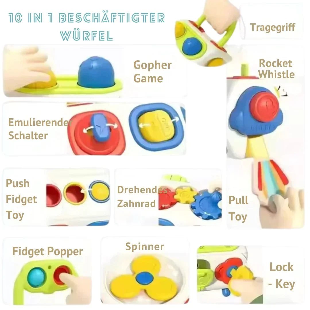 FidgetBuddy - BPA-freier Zappel-Block für Kleinkinder