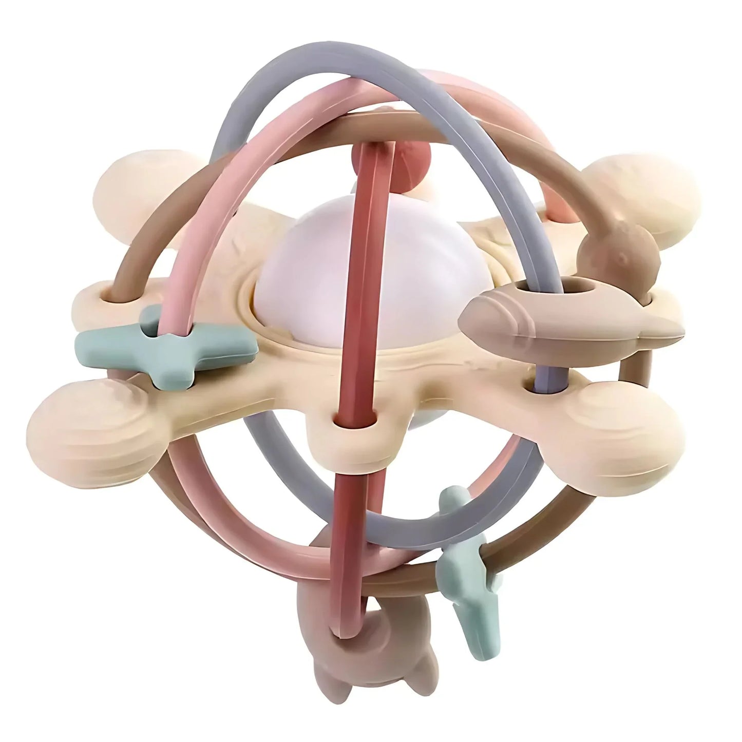GrippyGiggle – Silikon Sensorischer Stern Beißspielzeug & Rassel für Babys 5–15 Monate