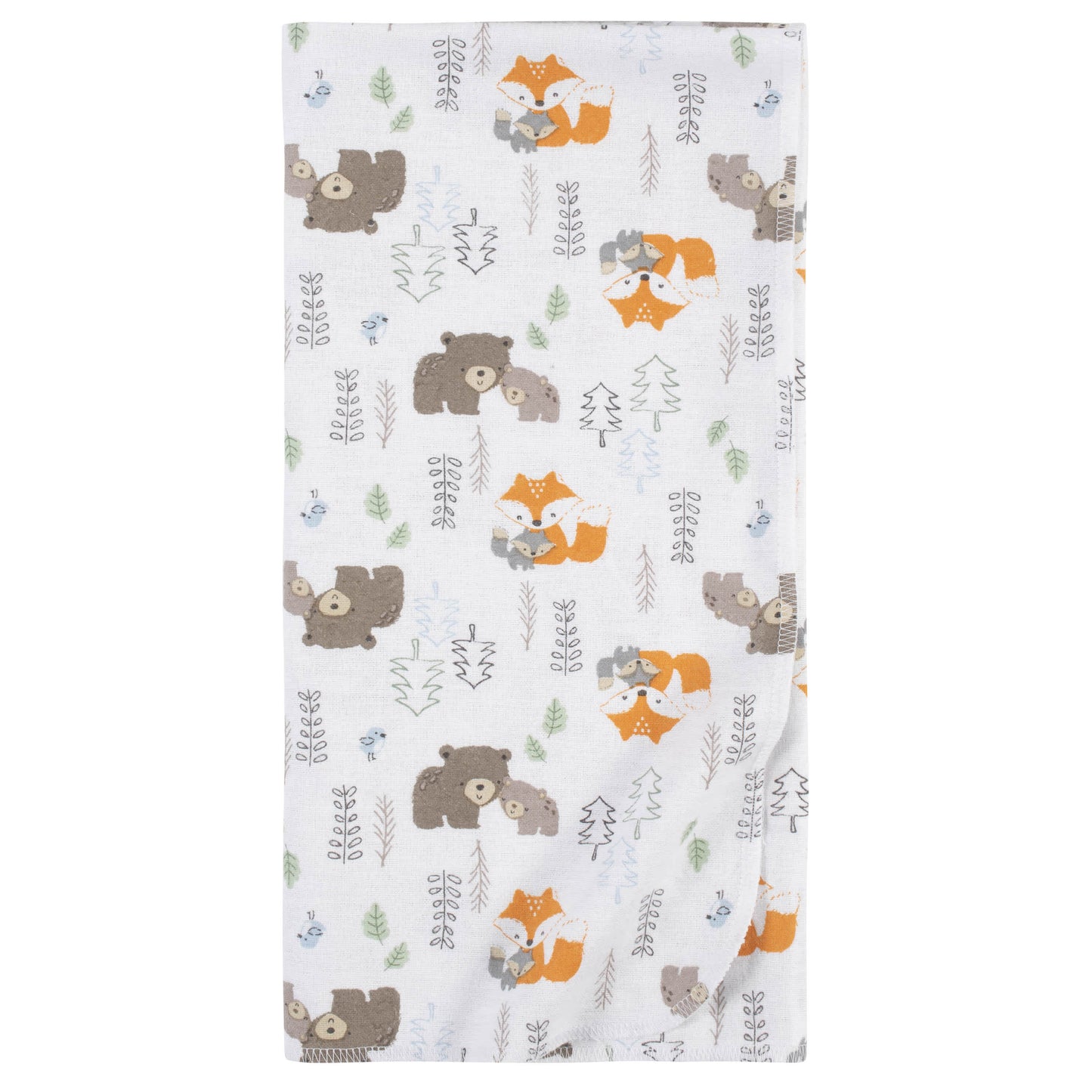 5-pack babyjongens Woodland flanellen dekentjes