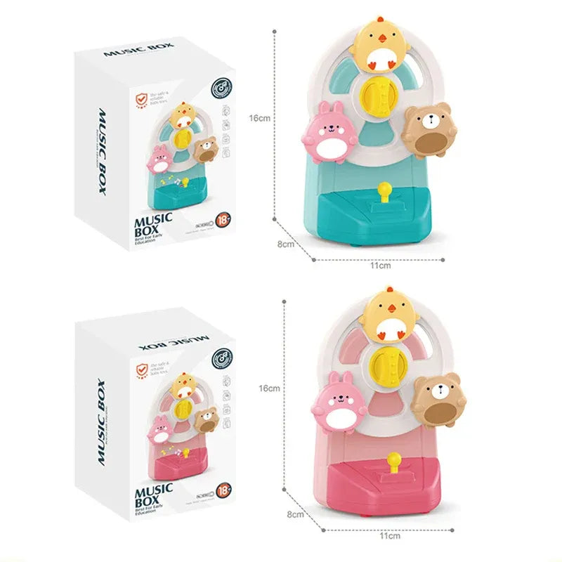 SpinChime – Tierisches Riesenrad-Musikspielzeug für Kinder ab 2 Jahren – Fördert Ruhe, visuelles Spiel & Konzentration