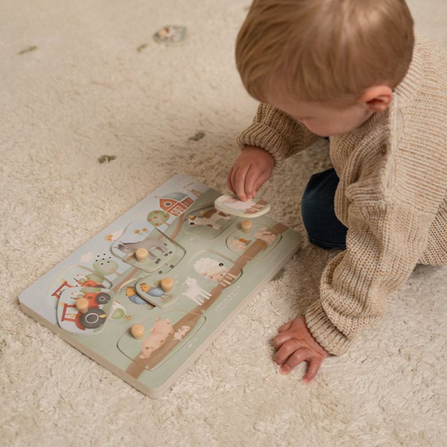 Little Dutch Wooden Sound Puzzle - Little Farm