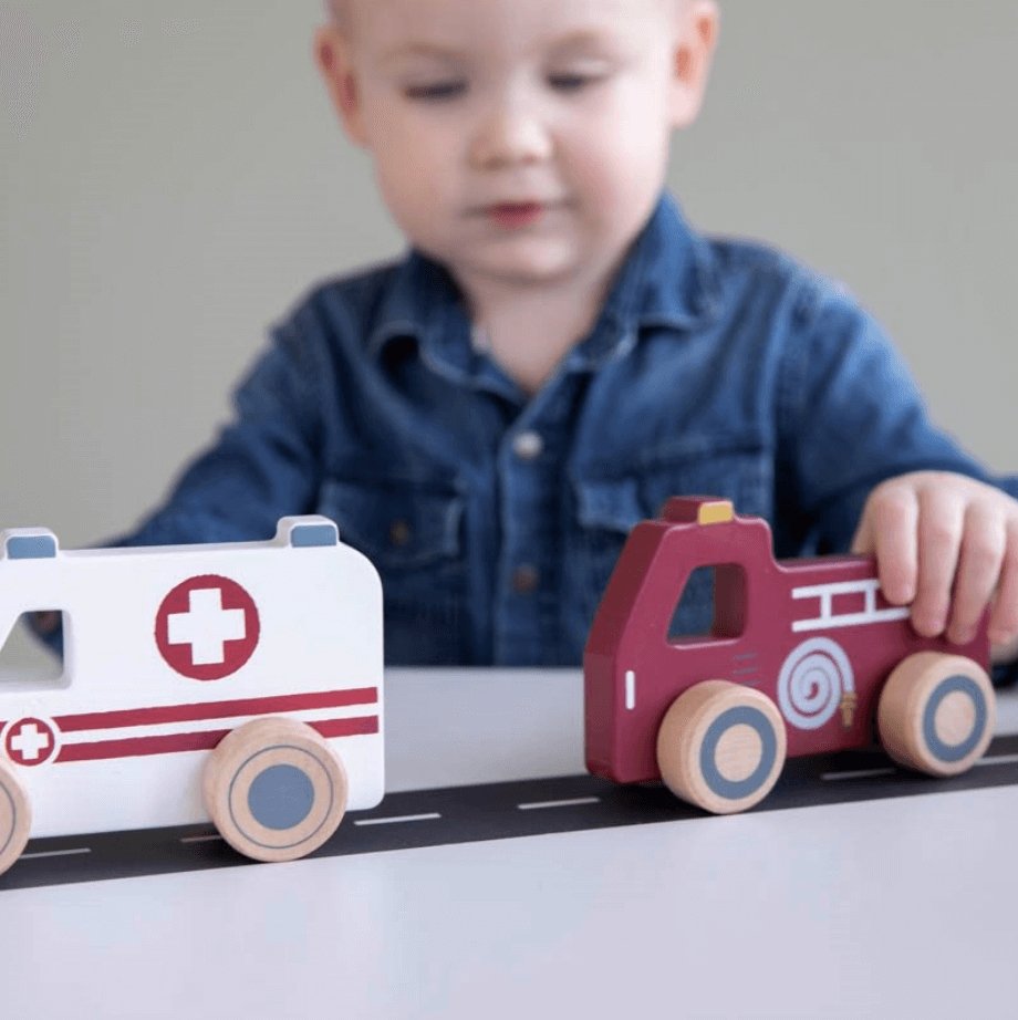 Little Dutch Wooden Emergency Services Vehicles