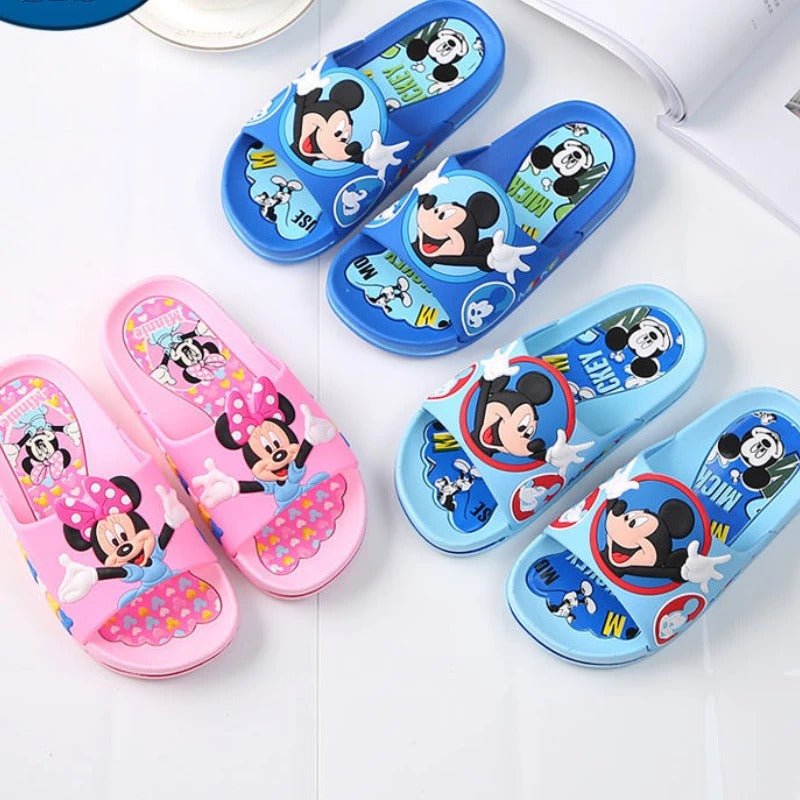 Non Slip Mickey Minnie Slippers