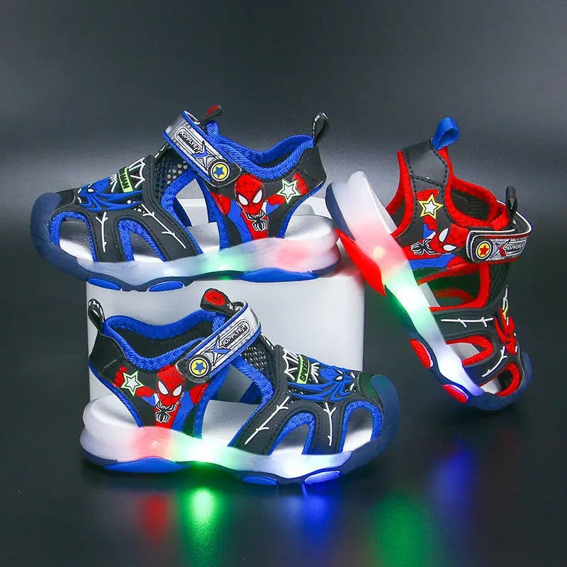 Spiderman Soft Sole LED Light Casual Sandal