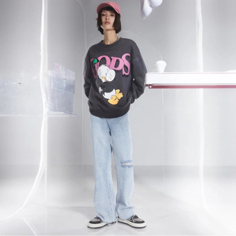 Cartoon Donald Duck Wintermode Laarzen