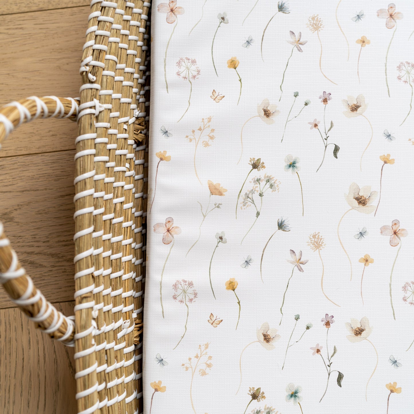 Basket Changing Mat - Spring Flowers