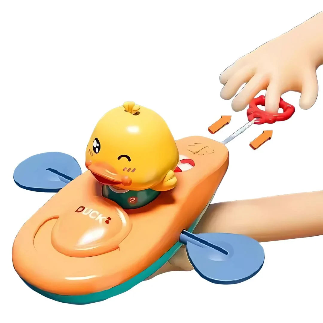 PaddleDuck – Aufziehbares Schwimmendes Badeentchen für Kleinkinder ab 1 Jahr