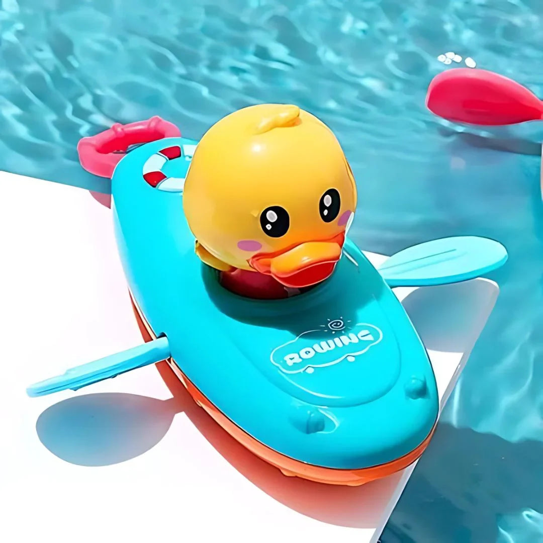 PaddleDuck – Aufziehbares Schwimmendes Badeentchen für Kleinkinder ab 1 Jahr