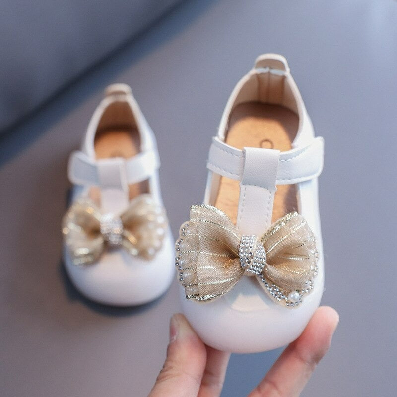 Meisjes Casual Vlinderknoop Prinses Leren Sandalen