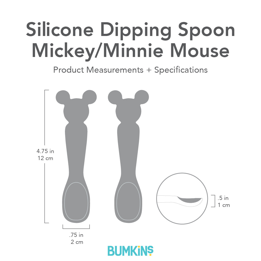 Siliconen lepels: Mickey Mouse (Classic Black)