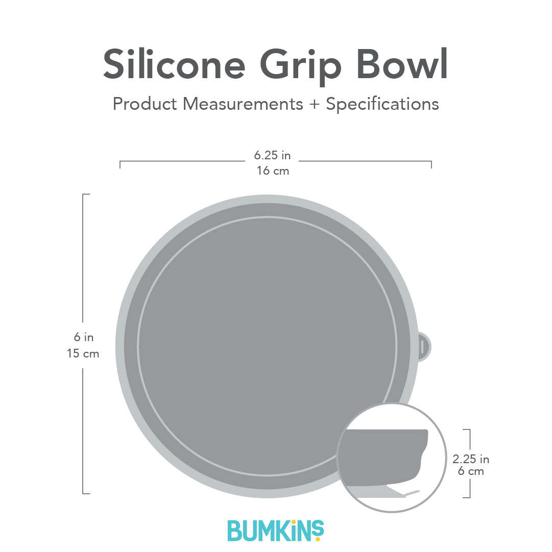 Siliconen grip kom: roze