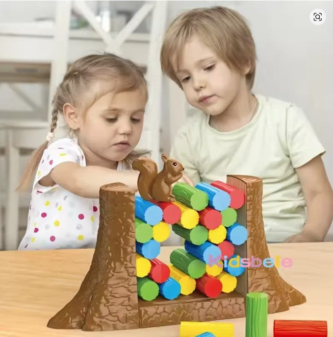 LogBalance – Holzstapelspiel für Kinder ab 3 Jahren – Fördert Koordination und Geduld