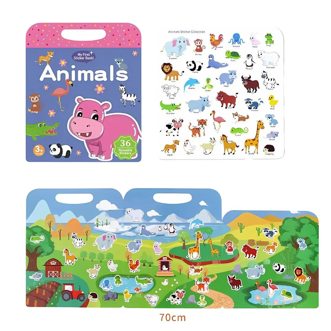 StickTopia – Interaktives Sticker- und Aktivitätsbuch für Kinder ab 3 Jahren
