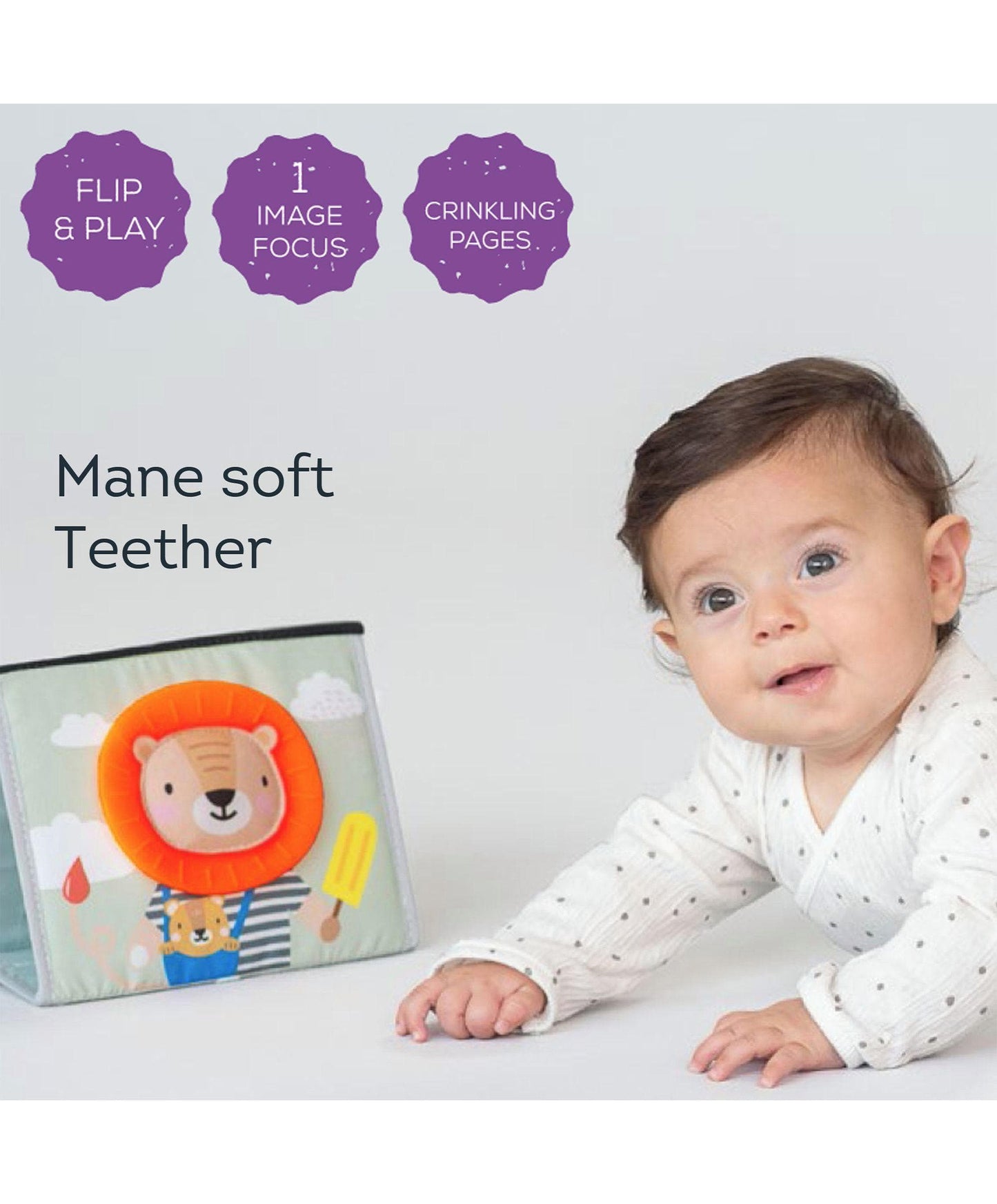 Taf Toys - Książka „Savannah Adventures Tummy Time Book”