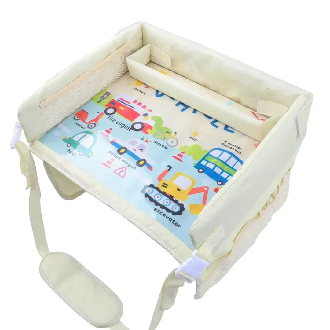 TravelTray – Tragbarer Auto-Kindersitz-Tisch für Unterwegs Spielen