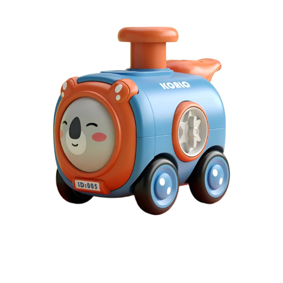 WhimsyWheels - Interaktives Tier-Zug-Spielzeug für Kinder ab 2 Jahren - Pfeifen, Wechseln & Erforschen