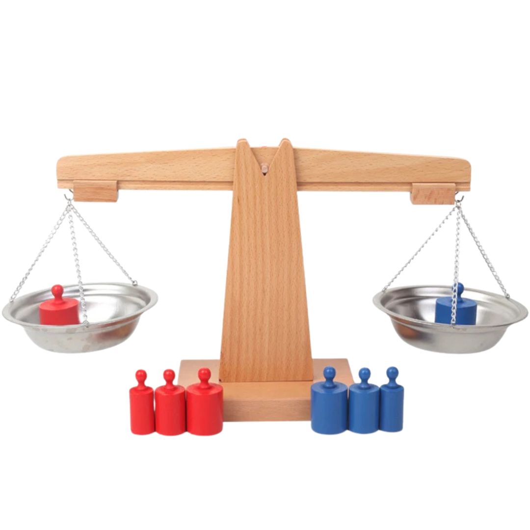 WeightWise – Montessori-Gewichtssatz für Kinder ab 3 Jahren – Fördert sensorische Logik- und Massenvergleichsfähigkeiten