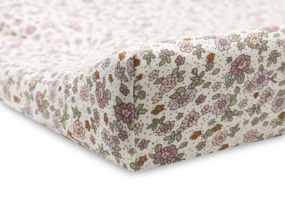 Changing Mat Cover Jersey - Retro Flowers