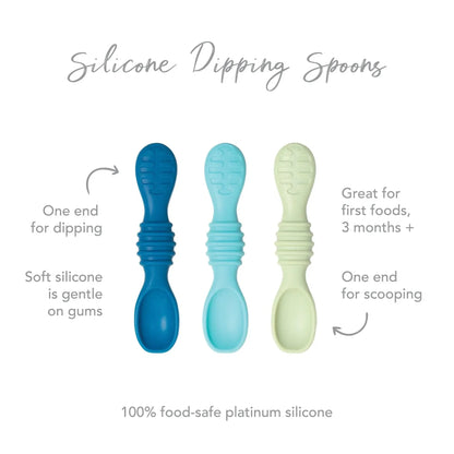 Siliconen diplepels 3-pack: Gumdrop
