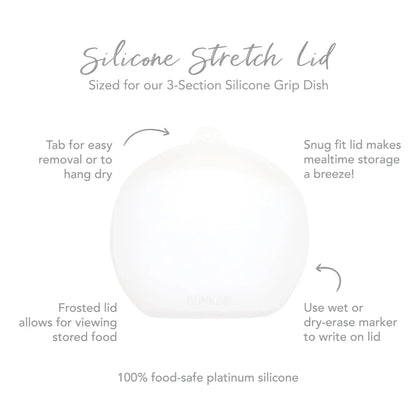 Siliconen rekdeksel voor Grip Dish 3-delig, Grip Plate