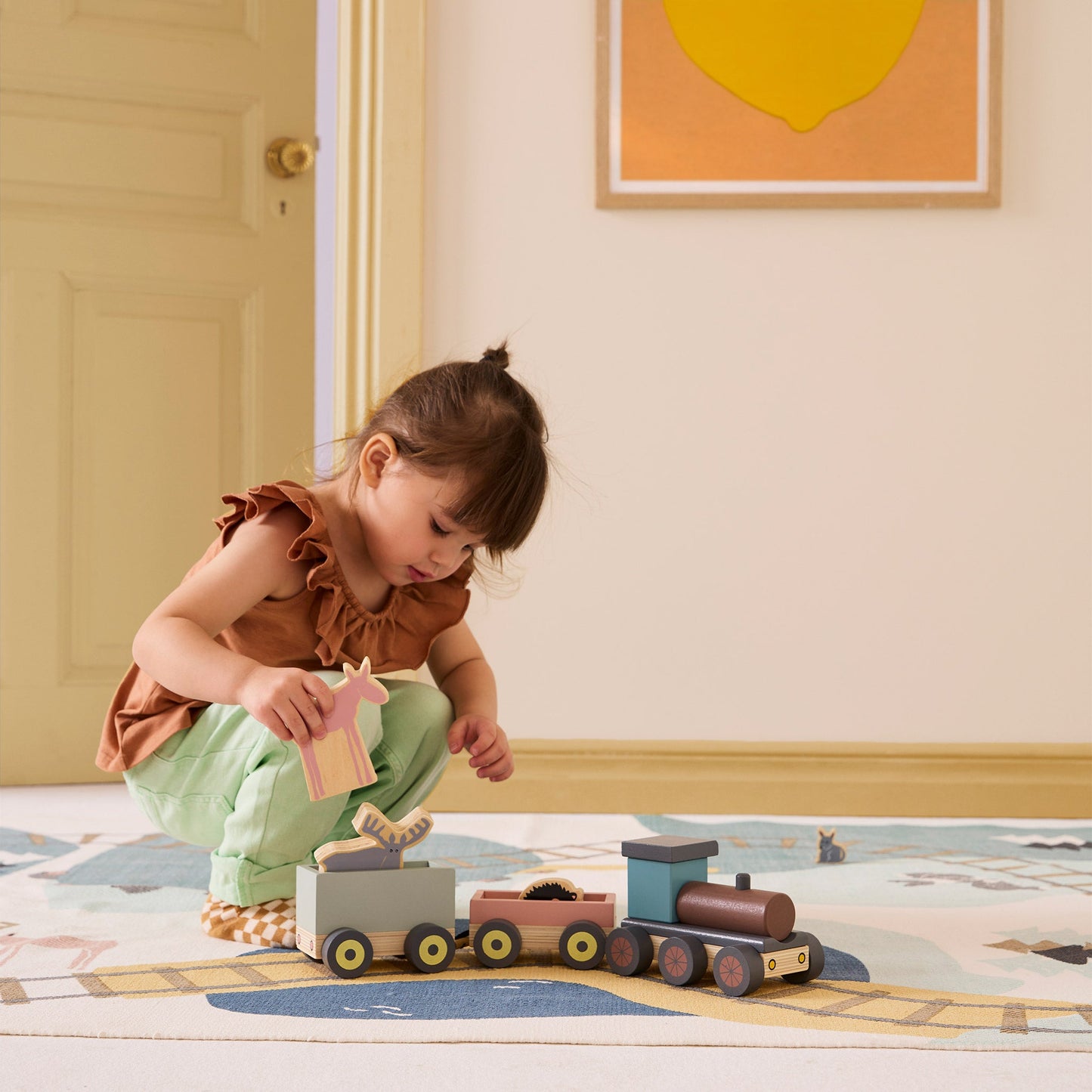 Kids Concept - Animal Wood Train