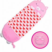CuddleHaven - 2 in 1 Cartoon Kinder Schlafsack/Kissen