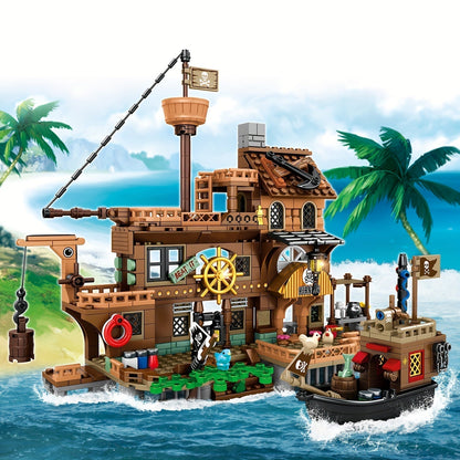 TreasureFortress - Piratenboot Bau-Spielzeug