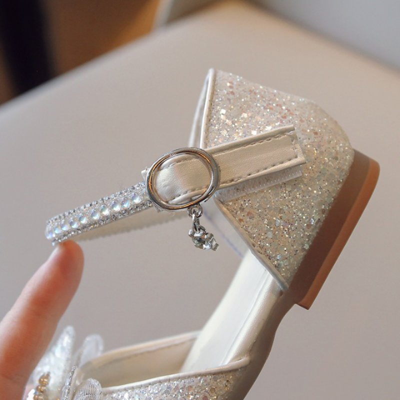 Strandsandalen met pailletten en strass steentjes voor kinderen