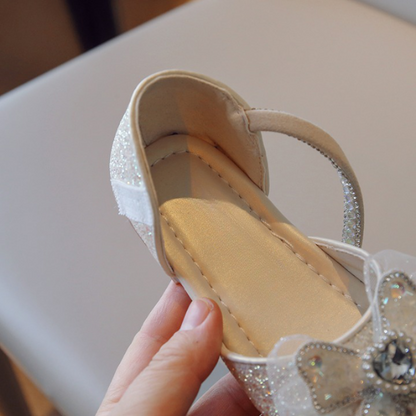 Strandsandalen met pailletten en strass steentjes voor kinderen
