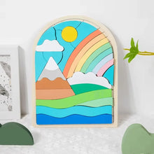 RainbowNest – Holzpuzzleblöcke für Kinder ab 3+ – Fördert Kreativität