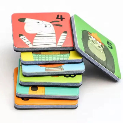 LogicPals Magnetisches Logikspiel – Montessori Tierpuzzle – Ab 4 Jahren