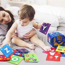 BusyBaby - Baby Stoffbuch Weiches Lernkarten-Set