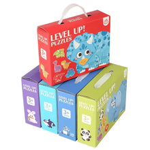 WoodyCraft – 6-in-1 Puzzle für Kinder ab 3+ – Fördert Feinmotorik