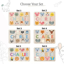 ZooPuzzleCraft – Personalisierte Holzpuzzle für Kinder ab 3+ – Fördert Kognitive Fähigkeiten