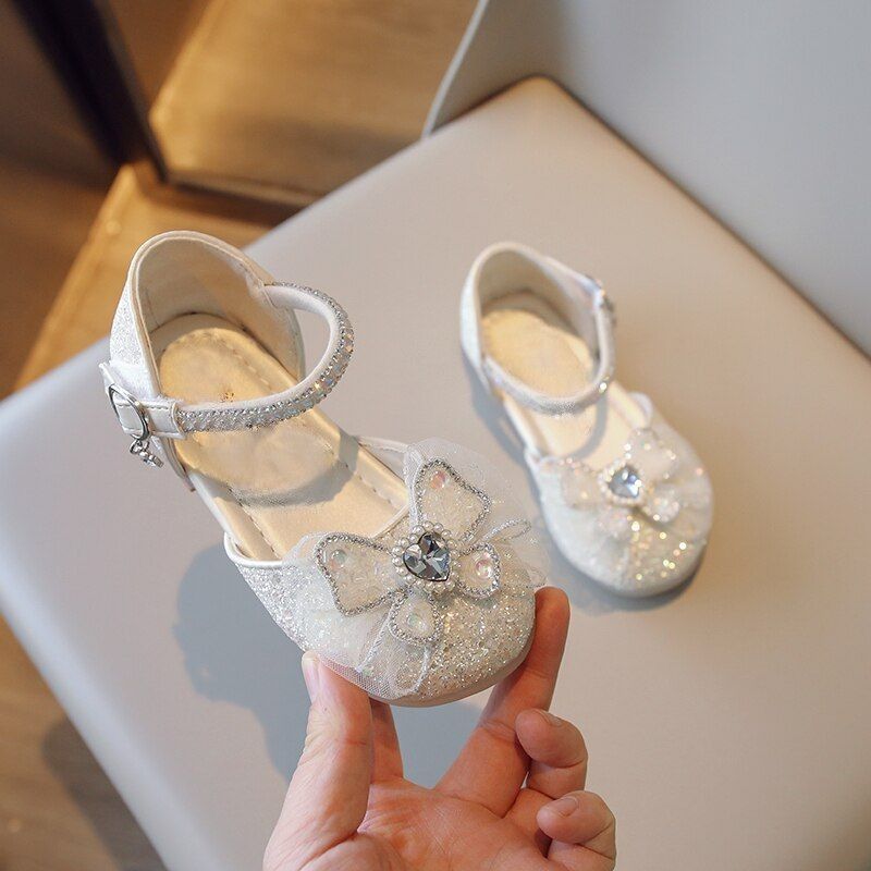 Strandsandalen met pailletten en strass steentjes voor kinderen